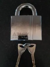 Genuine Abloy 350 Hardened Padlock. Includes 2 Keys.