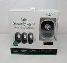 Arlo Security Light System with 3 Wire-Free Smart Lights (ALS1103C-100NAS)