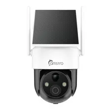 Camstro 4G LTE Solar Security Camera 2K Cellular Wireless No WiFi 360° PT