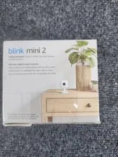Blink Mini 2 Smart Security Camera Plug-In 1080p HD Indoor Outdoor White New