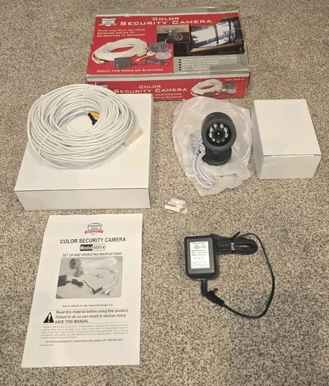 Bunker Hill Color Security Camera W/Night Vision & Microphone Weatherproof 95914