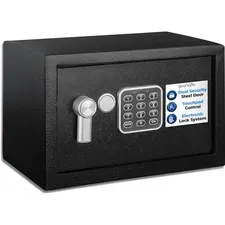 Electronic Safe Box | Heavy-Duty 13.8’’ x 9.8’’ Small Lockbox | Digital Keypa...