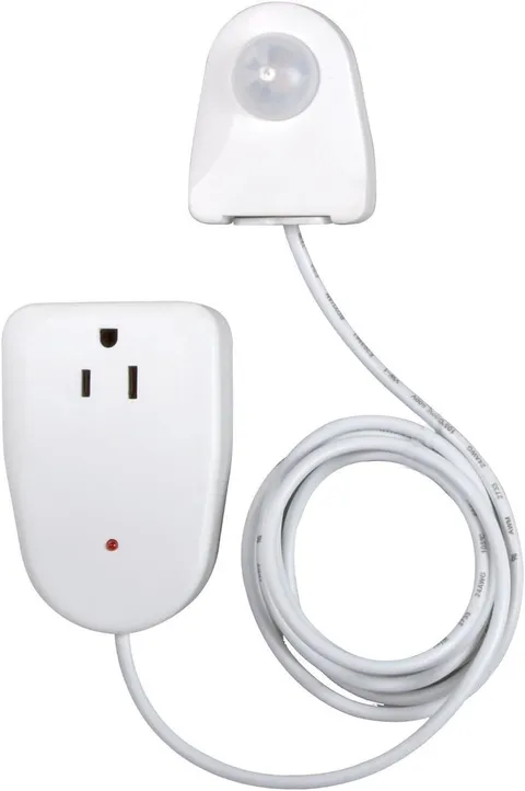 Westek MLC12BC-4 Indoor Plug-In Corded Motion Activated Light Control, Single, W