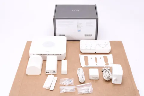 Ring 4K11S70ENB Alarm Starter Home Security Kit With Accessories