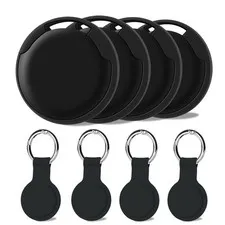 Air Tracker Tags-4Pack, Smart Bluetooth Tracker Tag, Works with Apple Find My...