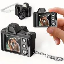 Mini Digital Keychain Camera 1080P HD Tiny Retro Video Recorder Pocket Travel Gi