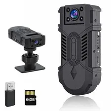 Mini Body 1080P, Body Cam with Motion Detection, Pocket with Auto Night Visio...