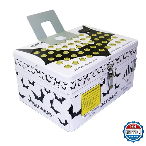 Bat-Safe Lipo-Lithium Battery Charging Safe Box