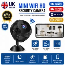 Mini Wireless Record Camera WiFi IP Home Security DVR Night Vision HD USB 1080P