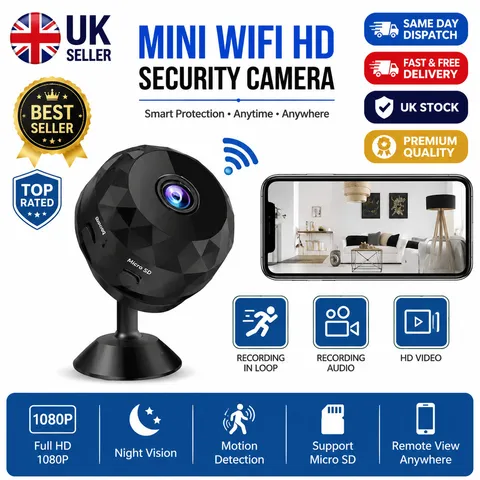 Mini Wireless Record Camera WiFi IP Home Security DVR Night Vision HD USB 1080P