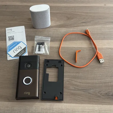 Ring Battery & Hardwire Doorbell in Venetian Bronze With Remote chime Device