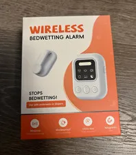 Wireless Pocket Bedwetting Alarm Type-C USB Charging Waterproof White Orange