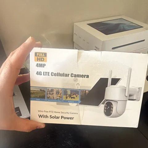 Wire-Free 4G LTE PTZ IP Security Camera 4MP Solar, 2-Way Audio Siren