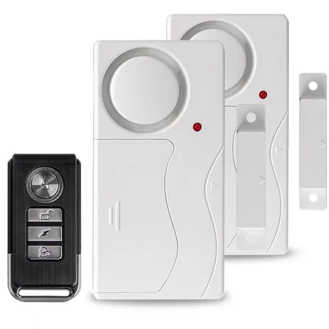 Apartment Safety Magnetic Window Door Alarm *2 Control by Remote Simple Function