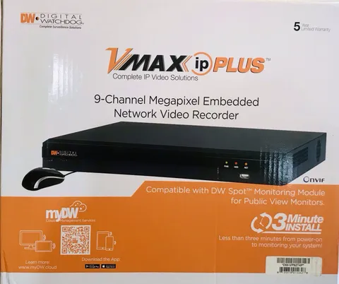 Digital Watchdog VMAX IP Plus 16-Channel PoE NVR 3TB Control ONVIF DW-VP163T16P