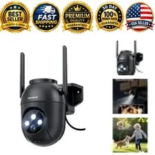 3MP Outdoor Wired Security Camera WiFi 2.4G/5G HomeKit Dome PTZ Auto Tracking