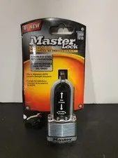 Master Lock Padlock Magnum Stainless Steel Lock 2 in.  M1XKADLH 2 Keys