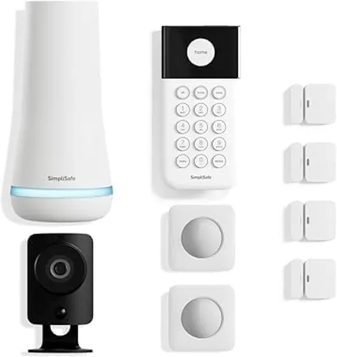 9 Piece Wireless Home Security System W/Hd Camera - Optional 24/7 Professional M