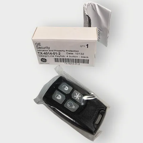Interlogix TX-4014-01-2 DesignLine 4-Button Keyfob, Black NEW FREE SHIPPING
