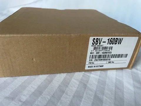 Hanwha SBV-160BW, White Back Box for Dome Camera Security Accessory