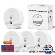 Filotimo Water Leak Detector 4 Packs Lound Sound Sensor Alarm Home Water
