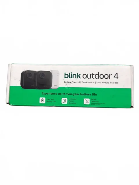 Blink Outdoor 4 (4th Gen 2025) Wireless Security Camera + Sync Module, 2 Cameras