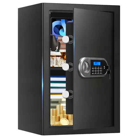 3.4 Cuft Large Safes for Home Use Fire and Water Proof, Anti-Theft Digital Ho...
