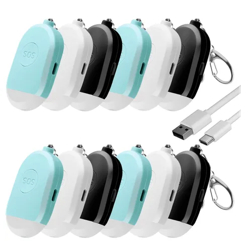 Personal Safety Alarm for Women, 12 Pack 140DB Self Defense Keychain Alarm wi...