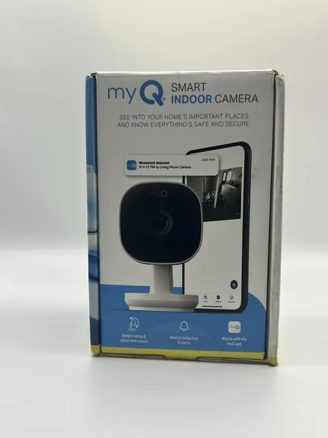 Chamberlain myQ Smart Indoor Wi-Fi Security Camera - 1080p HD Video - White