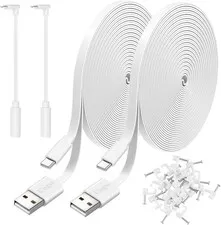 2 Pack 10FT Power Extension Cable Compatible with Wyze Cam V4,Wyze Cam v3,Wyze C