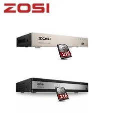 ZOSI H.265+ AI 8CH/16CH DVR for Security Camera System 1080P Recorder with HDD