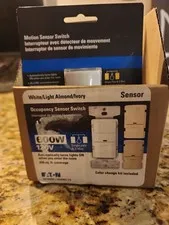 Eaton OS306U-C2 Occupancy Motion Sensor Switch Single, 3-Way White/Almond/Ivory