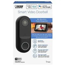 HD WiFi Doorbell Cam Smart Home Security Camera with Night Vision & 2-Way Audio