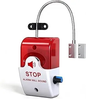 Exit Door Alarm with 110dB Siren,Commercial Emergency Exit Security Device,Batte