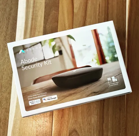 Abode Security Kit Smart Home Alarm System w/ Key Fob Door Sensor Wi-Fi Ethernet
