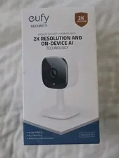 Eufy T84001W1 Security Camera White 2K Two-Way audio Built-in Microphone 8x Zoom