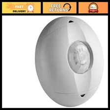 Ceiling Mount Occupancy Sensor, PIR 360° Coverage, 450 sq ft, Self-Adjusting, Wh