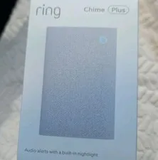 Chime Plus, Crisp, clear audio alerts for select Ring devices, built-in night...