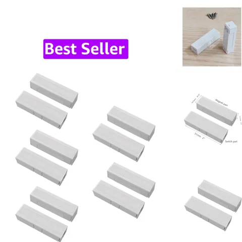 5 Pack NC Magnetic Switch Contacts Door Sensor for Home Alarm Security System
