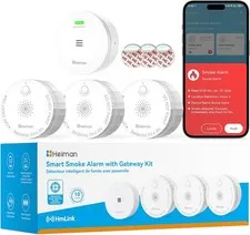 Photoelectric Smoke Detector 3 Pck W Gateway 10-Yr Battery UL217 10th Ed Home RV