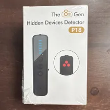 P18 8th Gen Hidden Device Detector, Wireless, Battery/USB, Indoor, Black