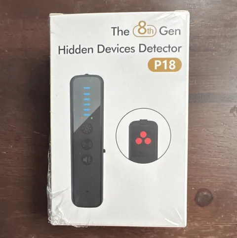 P18 8th Gen Hidden Device Detector, Wireless, Battery/USB, Indoor, Black