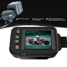 Motorcycle DVR Dash Cam FrontRear View Waterproof Camera Logger Driving Recorder