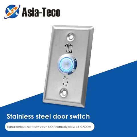 Backlight Stainless Steel Exit Button Switch Door  Push Sensor Opener Release fo