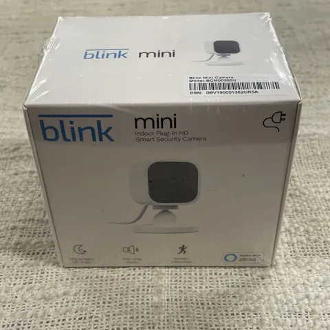Blink Mini Indoor Plug In HD Smart Security Camera Sealed NIB