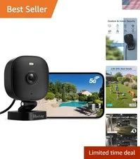 4MP Security Camera Outdoor, 2.4G/5G Cameras for Home Security with Color Nig...