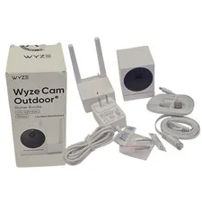 Wyze Cam Outdoor V2 Starter Bundle Model WVODB1 | Camera + Base Station
