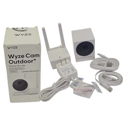 Wyze Cam Outdoor V2 Starter Bundle Model WVODB1 | Camera + Base Station
