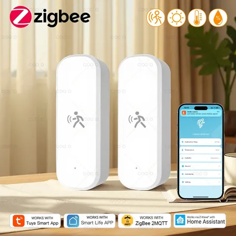 Tuya Zigbee Motion Sensor 10G MmWave Radar Smart Human Body Sensor With