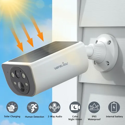 Wansview Wireless 3MP Solar Security Camera Battery WiFi Outdoor 2 Way Audio IR
